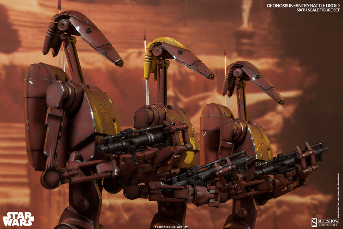 Geonosis Battle Droid Sixth Scale Figure sets