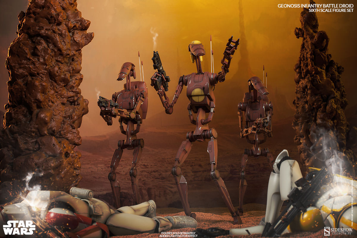 Geonosis Battle Droid Sixth Scale Figure sets