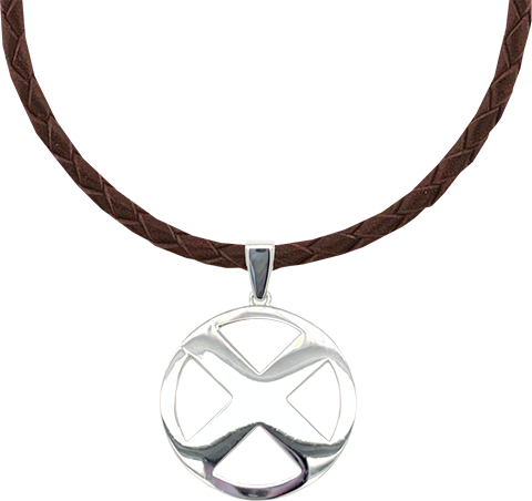 X-Men Logo Necklace- Prototype Shown View 3