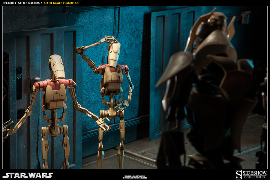 Star Wars Security Battle Droids Sixth Scale Figure Set