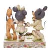 Gallery Image of White Woodland Mickey and Minnie Figurine