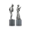 Gallery Image of Luke & Leia King & Queen Chess Piece Pair Pewter Collectible