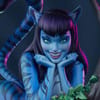 J Scott Campbell Lady Cheshire Cat Statues