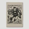 Marvel Iron Man Linocut on Lokta Paper Art Print