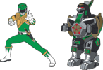 Green Ranger x Dragonzord Pin Set Collectible Pin