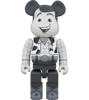 Be@rbrick Woody (Black & White Version) 1000% Bearbrick