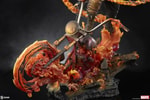 Close-up shot of Ghost Rider's Hell Cycle, showcasing intricate details with no illumination. Collector Edition (Prototype Shown) View 18