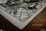 Spider-Man Linocut on Lokta Paper