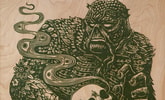 Swamp Thing Print on Wood Variant Exclusive Edition View 1