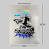 Batman™ Core (Black & Holographic) Foil Letterpress Poster View 2