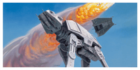 Imperial Walker and Snowspeeder View 3