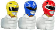 Red, Yellow and Blue Power Rangers Scoops Set