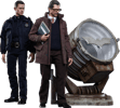 John Blake and Jim Gordon with Bat-Signal View 11