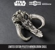 Mandalorian Skull Pewter Mini Sculpture (Prototype Shown) View 2