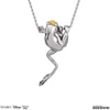 Crowned Frog Necklace (Prototype Shown) View 3