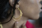 Wonder Woman Lasso Hoop Earrings (Gold) (Prototype Shown) View 1