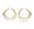 Wonder Woman Lasso Hoop Earrings (Gold) (Prototype Shown) View 2