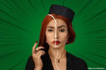 Black Widow Hourglass Necklace (Prototype Shown) View 5