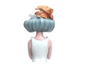 Squid Fish on Hair (Blue)- Prototype Shown