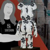 Be@rbrick Flying Balloons Girl 1000%