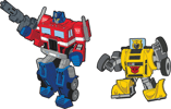 Optimus Prime x Bumblebee Retro Pin Set View 4