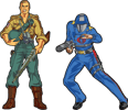 Duke x Cobra Commander Pin Set