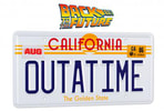 Back to the Future OUTATIME License Plate View 4
