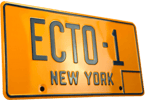 Ghostbusters ECTO-1 License Plate
