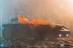 Burning Armored Personnel Carrier (Prototype Shown) View 9
