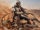 The Mandalorian on Speederbike Deluxe