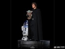 Luke Skywalker, R2-D2 and Grogu
