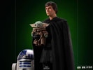 Luke Skywalker, R2-D2 and Grogu