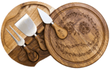 Jack Skellington Acacia Brie Cheese Cutting Board and Tool Set- Prototype Shown