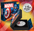 Captain America 3oz Silver Coin