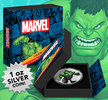 The Incredible Hulk 1oz Silver Coin- Prototype Shown