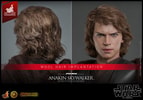 Close-up of the front and back of Anakin Skywalker's™ (Artisan Edition) head to showcase wool hair implantation. (Prototype Shown) View 17