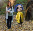 Coraline with Button Eyes Life-Size Plush View 5
