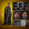 Full-body shot of Batman (2.0) to display the figure's scale, with smaller portraits highlighting features and accessories included in the box. Collector Edition (Prototype Shown) View 2