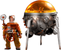 Astronaut and Sputnik 1 (Prototype Shown) View 19
