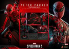 Multiple portraits showcasing the Peter Parker (Superior Suit) figure, highlighting its intricate suit details, dynamic pincers, and additional features. (Prototype Shown) View 19