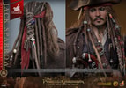 Front and back portraits of Jack Sparrow highlighting the detailed wool hair implantation. (Prototype Shown) View 20