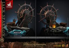 Two portraits showcasing the front and back of the detailed diorama base, designed to replicate a segment of the Black Pearl and a treasure chest. (Prototype Shown) View 21