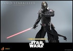 Half-body shot of Lord Starkiller™, holding a lightsaber at his right side, with his left hand across his chest and head slightly bowed. Collector Edition (Prototype Shown) View 14