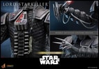 Three close-up portraits of Lord Starkiller™, highlighting intricate costume details, including the mask, armor texture, and layered fabric design. Exclusive Edition (Prototype Shown) View 18