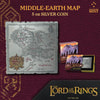 Middle Earth Map 5oz Silver Coin (Prototype Shown) View 1