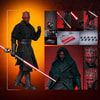 Full body shot of Darth Maul (Collector Edition) highlighting the figure's scale, with additional portraits showcasing the box contents. Collector Edition (Prototype Shown) View 2