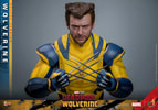 Wolverine Sixth Scale Action Figure by Hot Toys: upper bust shot with claws crossed in front of chest, wearing full suit. (Prototype Shown) View 5