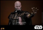 Right angle shot of Darth Vader™ (Battle Damaged) unmasked, highlighting his upper body with his mechno left arm extended. Collector Edition (Prototype Shown) View 13