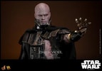 Right angle shot of Darth Vader™ (Battle Damaged) unmasked, highlighting his upper body with his mechno left arm extended. (Prototype Shown) View 20