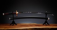 Nichirin Sword (Tanjiro Kamado) Kyojuro Rengoku’s Sword (Guard Version) Prop Replica (Prototype Shown) View 9